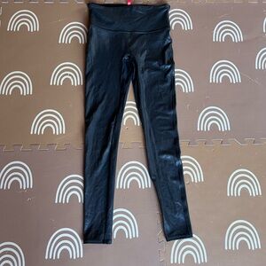 SPANX Black Leggings with Red Tag